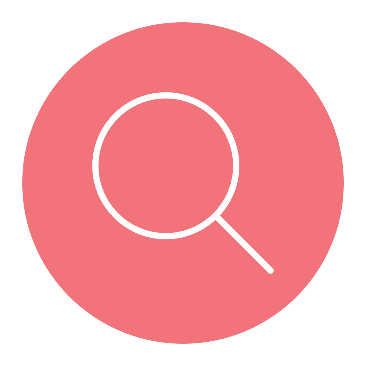 Magnifying lens icon